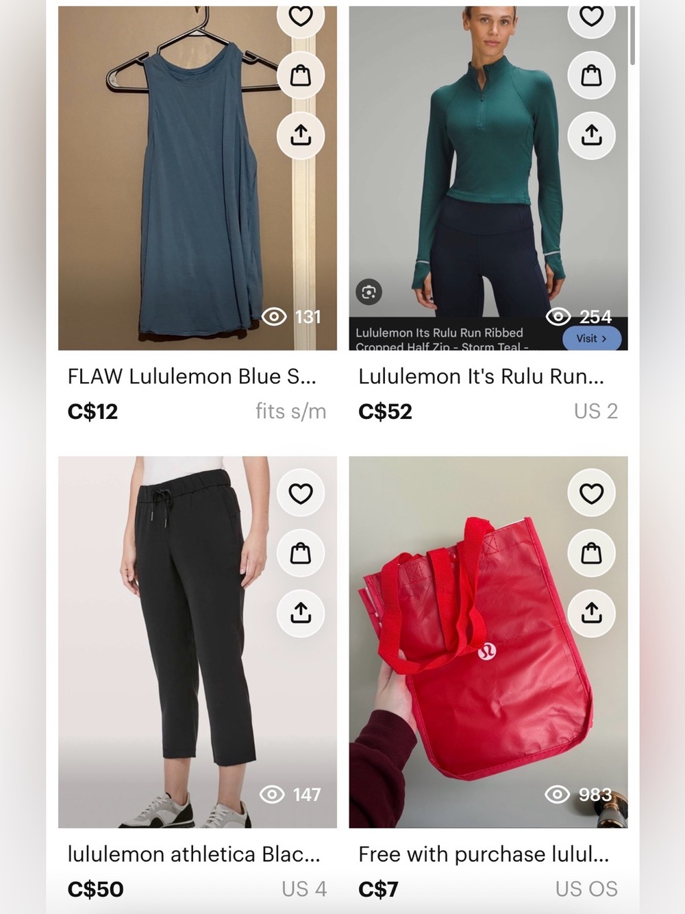 lululemon athletica size 2/4 bundle